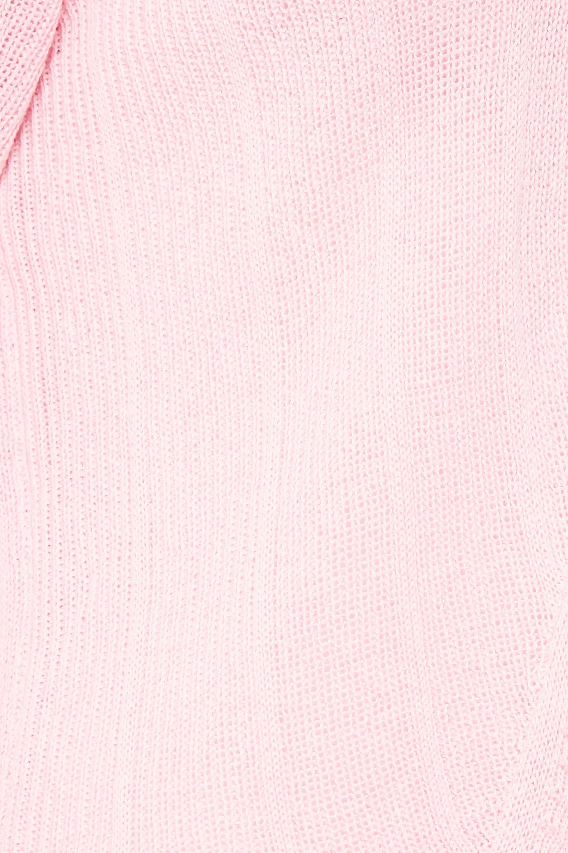 YOURS Curve Pink Frill Tie Cardigan