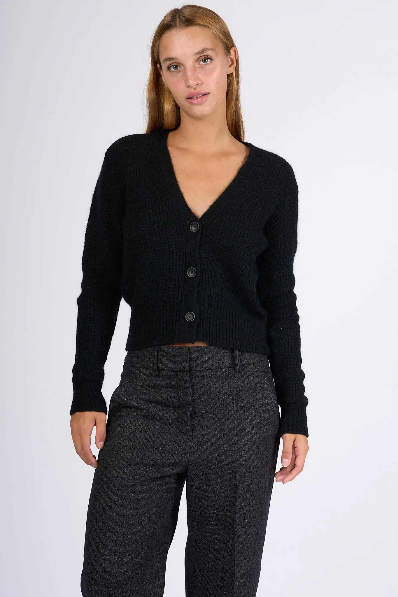 Zanone Cardigan Slim Fit Nero Donna