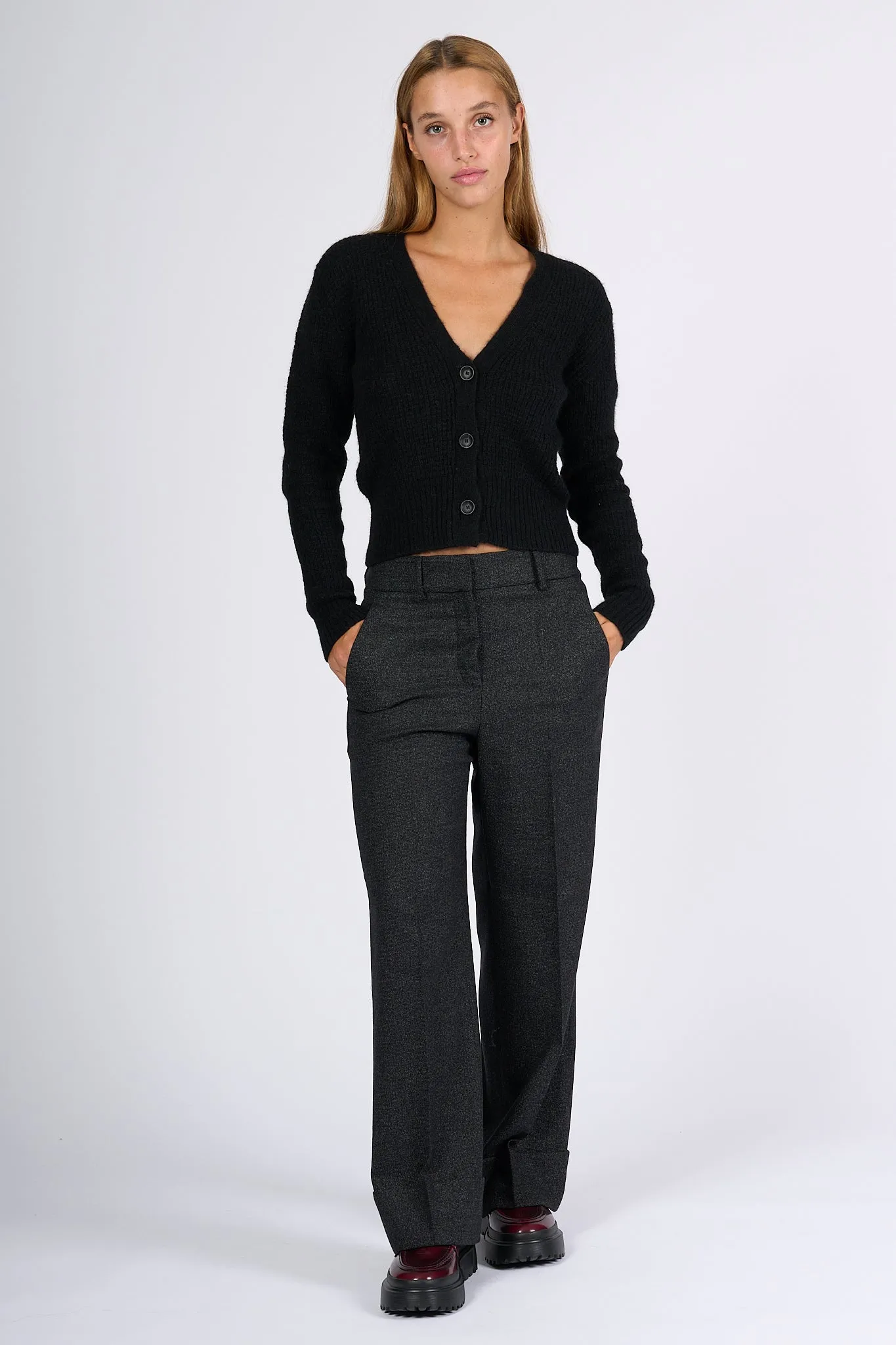 Zanone Cardigan Slim Fit Nero Donna