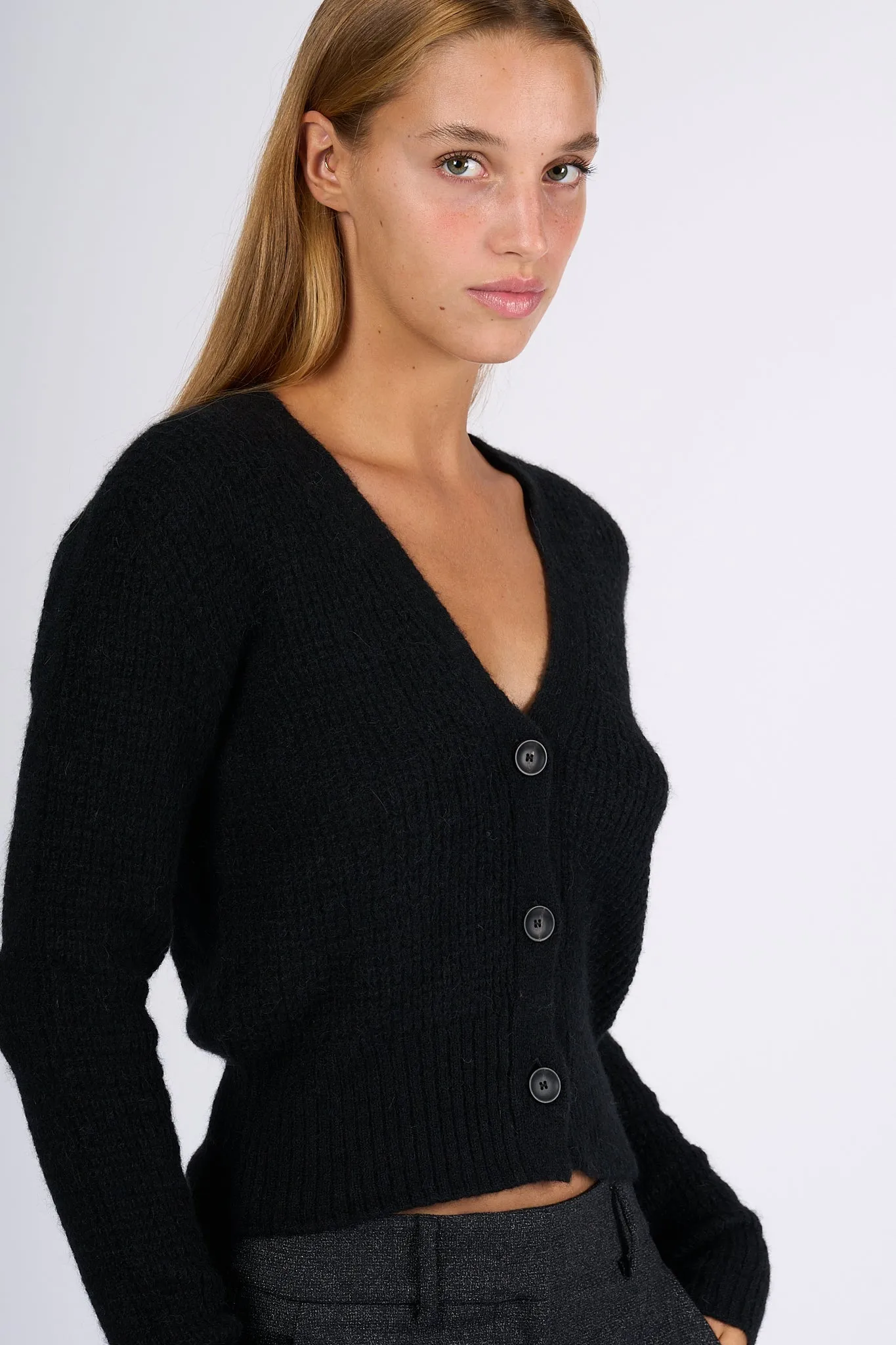 Zanone Cardigan Slim Fit Nero Donna